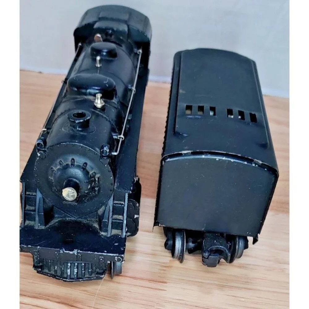 Lionel 1655 Locomotive & 6654W Tender 2-4-2 Columbia Steam Engine 1950s O Gauge